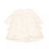 MISS BLUMARINE Baby Girl White Tulle Dress With Embroidered Logo