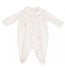 CICCINO Baby White Girl Collared Babygrow With Butterfly Details