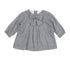 ALETTA Baby Girl Grey Dress With Bow Detail