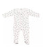 Absorba Baby Girls White and Blue Polka Dots Cotton Babygrow