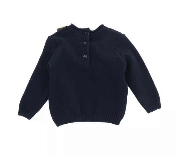 LE BEBE Baby Girl Cashmere & Wool Jumper Embellished With Roses