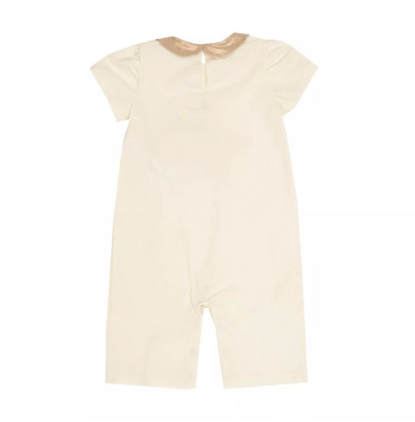 LE PETIT COCO Baby Collared Romper With Star