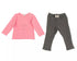 ABSORBA Baby Girl Pink & Grey T-Shirt & Trousers Set