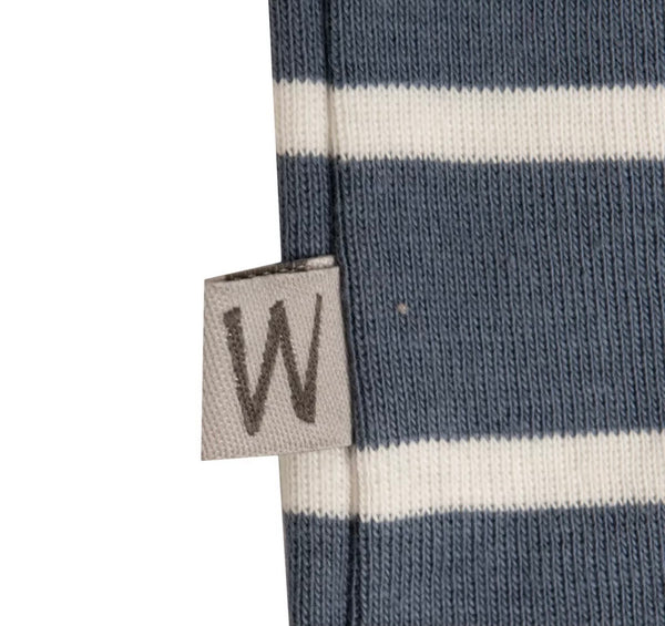 WHEAT Blue & White Stripped Babygrow 100% Organic Cotton