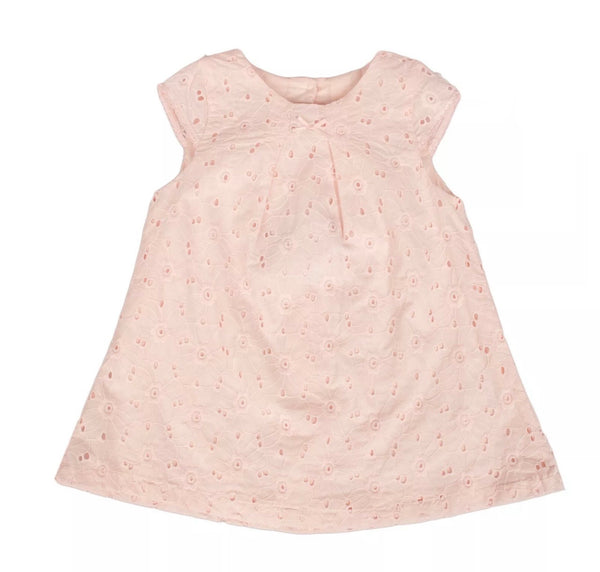 ABSORBA Baby Girls Trapeze Rose Floral Dress 100% Cotton