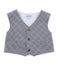 ALETTA Boys Grey Waistcoat Melange Effect