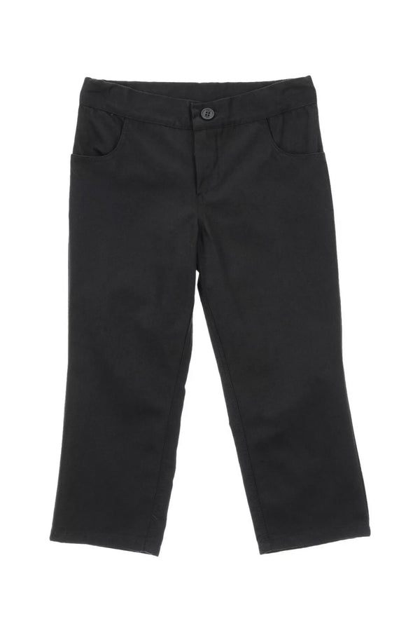 DOUUOD Black Cotton Trousers With Back Detail