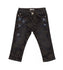 BYBLOS Baby Girl Navy Blue Jeans With Floral Pattern