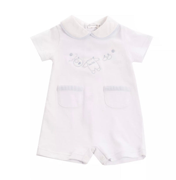 CICCINO Baby Collared Romper With Bib & Babygrow & Socks Patches