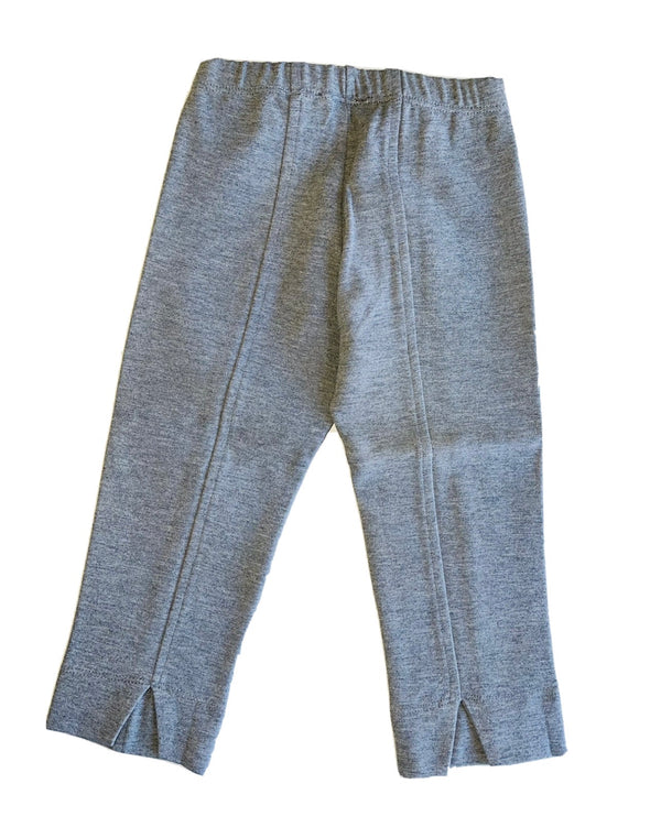 MONNALISA Girls Grey Leggings With Split Cuffs