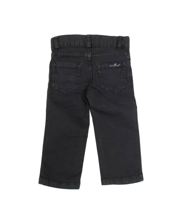 BROOKSFIELD Boys Navy Blue Skinny Trousers With Logo