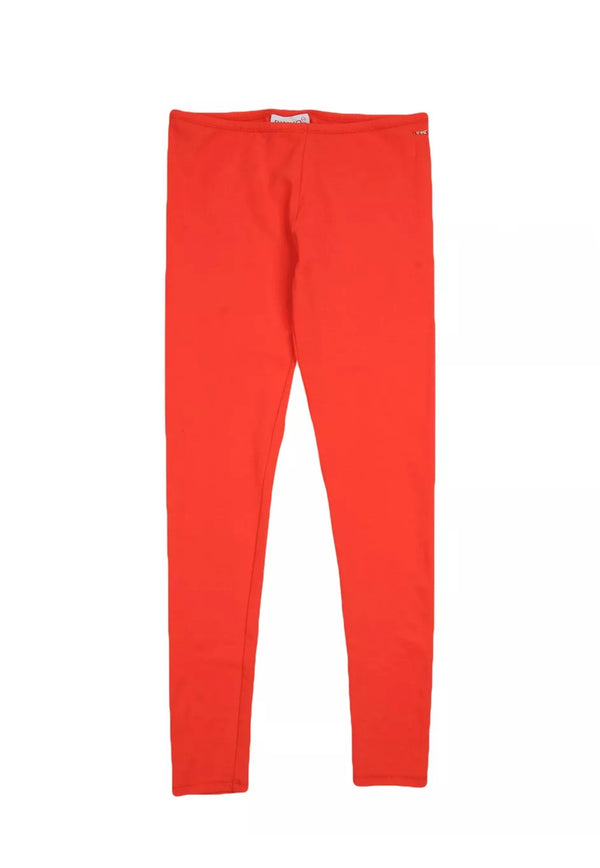 PINKO UP Girls Red Leggings With Front Logo