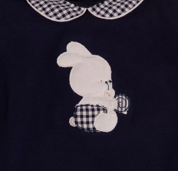 COCCODE' Baby Romper Collared With Bunny Patch