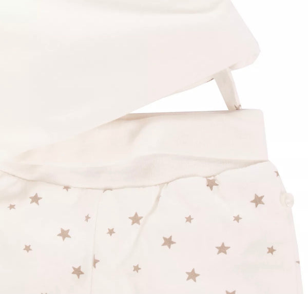 ABSORBA Baby Ivory Top & Trousers Set With Stars Pattern