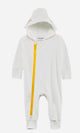 MINI RONDINI Bunny Onesie White Playsuit Organic Cotton