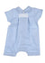 ABSORBA Baby Boys Light Blue Collared Linen Romper