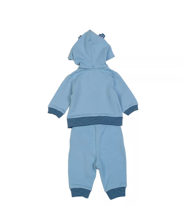 MIRTILLO Baby Sweat Tracksuit With Raccoon Design Detachable Hood