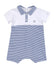 ABSORBA Baby Collared Striped Romper With Logo