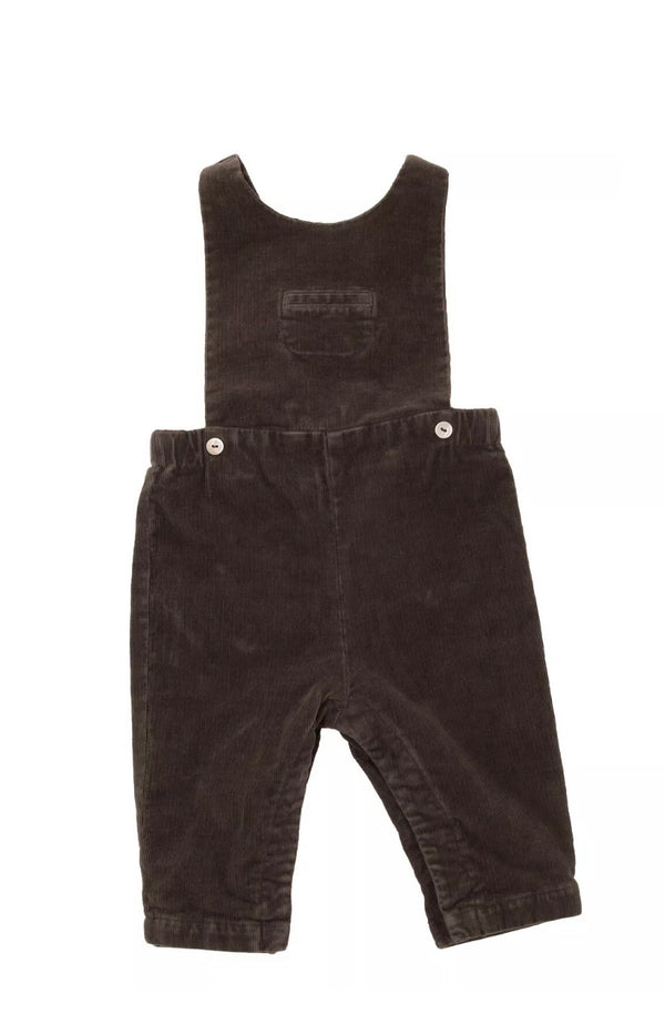 LARANJINHA Baby Grey Corduroy Dungarees Trousers