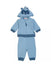 MIRTILLO Baby Sweat Tracksuit With Raccoon Design Detachable Hood