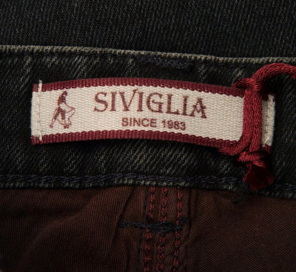 SIVIGLIA Boys Dark Blue Jeans With Patches & Logo