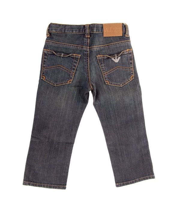ARMANI JUNIOR Boys Jeans With Faded Effect  With Logo