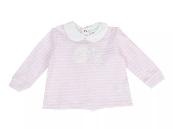 COCCODE' Baby Girl Top & Trousers Set With Elephant Patches