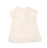 NANAN Baby Girl Ivory Dress With Front Logo