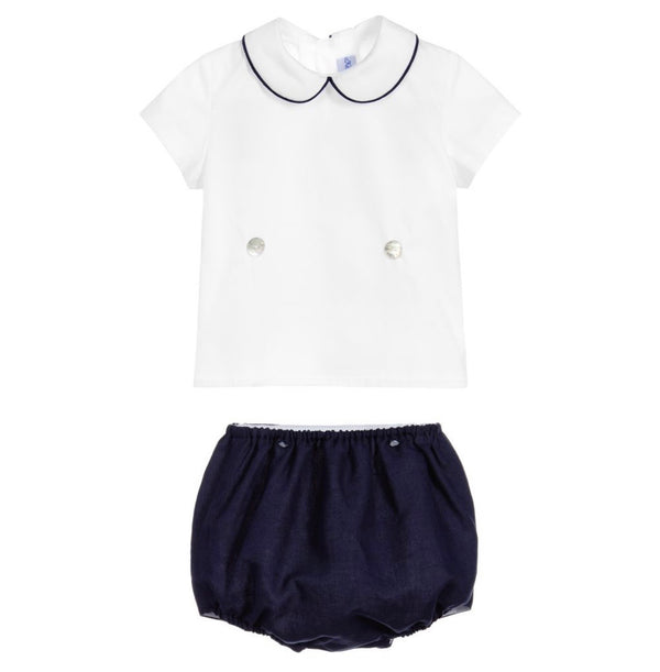 Ancar Baby Set Linen Shorts And Cotton Shirt