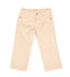 AMORE BABY Beige Gabardine Trousers With Logo