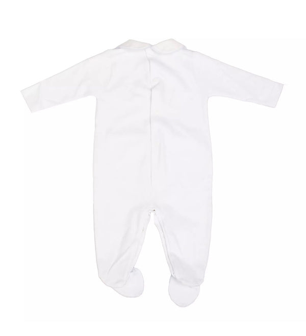 CICCINO Baby Boy Collared Babygrow With Bib & Babygrow & Socks Patches