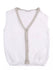 IL GUFO Baby Boys White Knitted Tank Top With Front Buttons