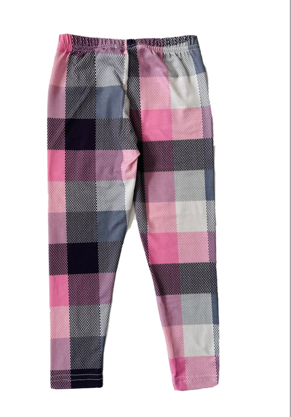 GAIALUNA Girls Chess Pink/ Grey Leggings