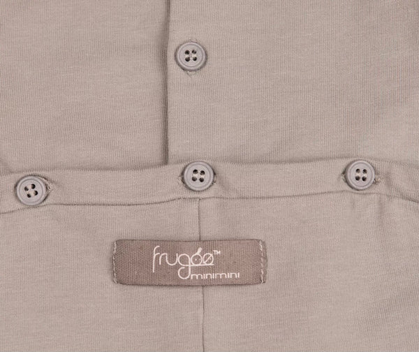 FRUGOO MINIMINI Grey Babygrow With Front Smiley Face