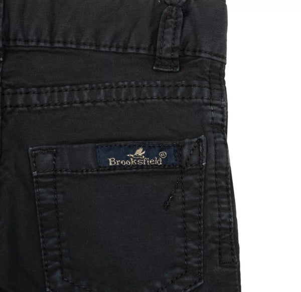 BROOKSFIELD Boys Navy Blue Skinny Trousers With Logo