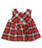 ALETTA Baby Girl Tartan Dress Multicoloured With Bow