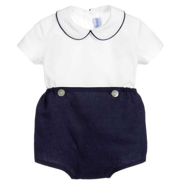 Ancar Baby Set Linen Shorts And Cotton Shirt