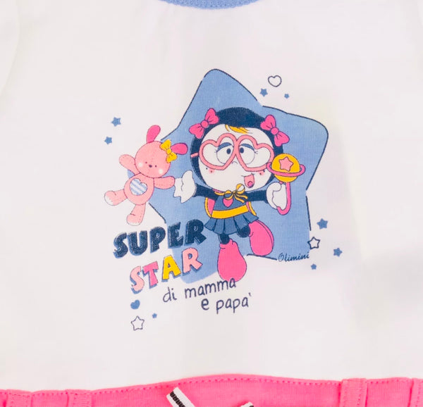 OLIMPIAS Baby Girl Romper Multicoloured With Star Print