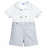 ANCAR Baby Boys Grey And White Buster Suit 2 Pieces Set
