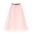 I PINCO PALLINO Girls Light Pink Long Tulle Skirt With Logo