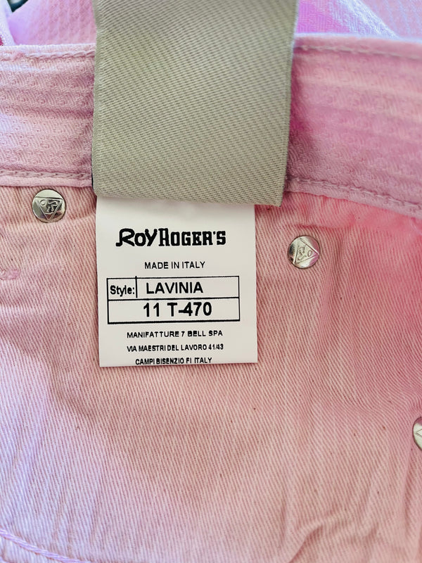 ROY ROGERS Girls Light Pink Trousers With Front & Back Logo