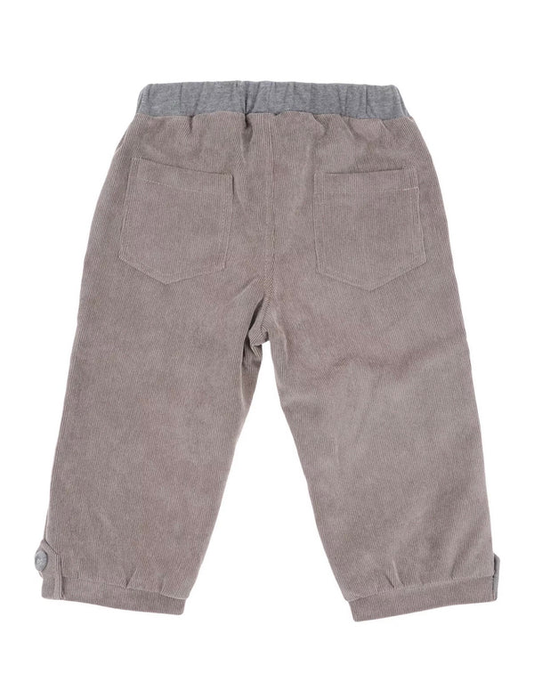 ALETTA Boys Corduroy Trousers Grey Brownish With Pockets