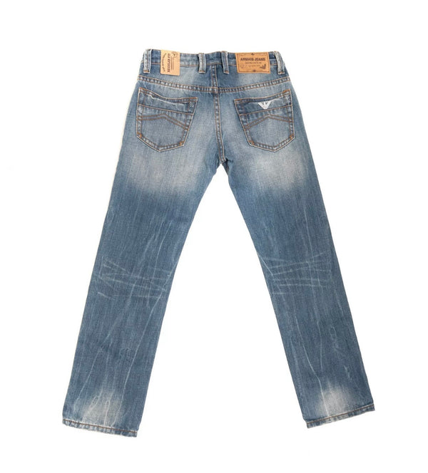 ARMANI Junior Boys Jeans With Front And Back Logo