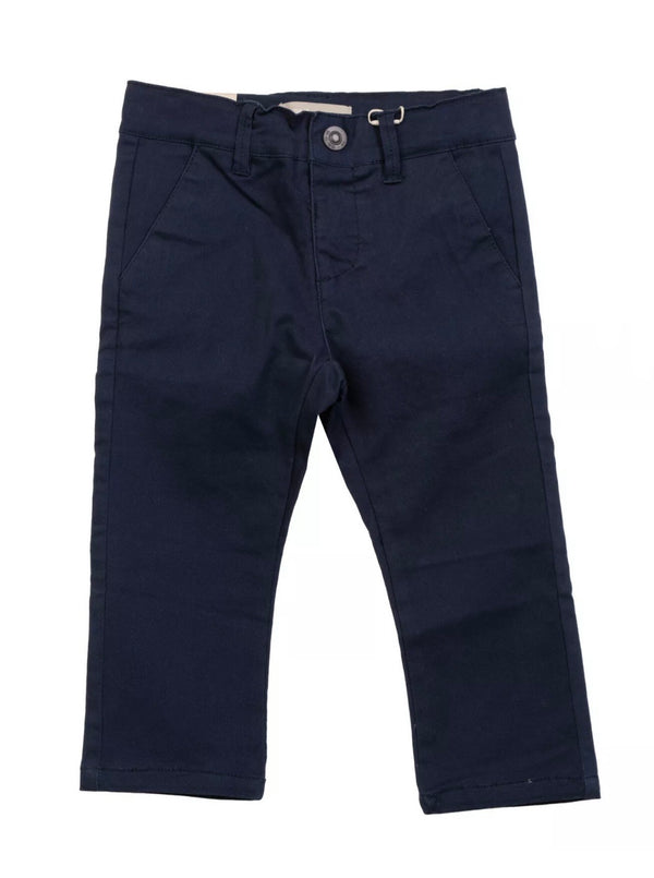 NAME IT Boys Navy Blue Chino Trousers With Pockets