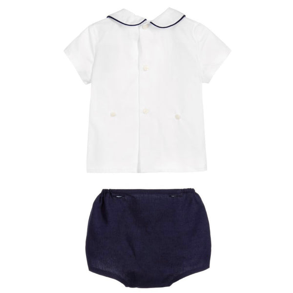 Ancar Baby Set Linen Shorts And Cotton Shirt