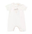 NANAN Baby White Collared Romper With Bow Details And Logo