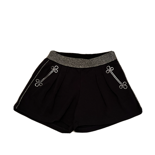 LITTLE Marc Jacobs Girls Black / Silver Shorts