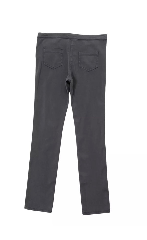 MAURO GRIFONI Girls Gabardine Grey Skinny Trousers