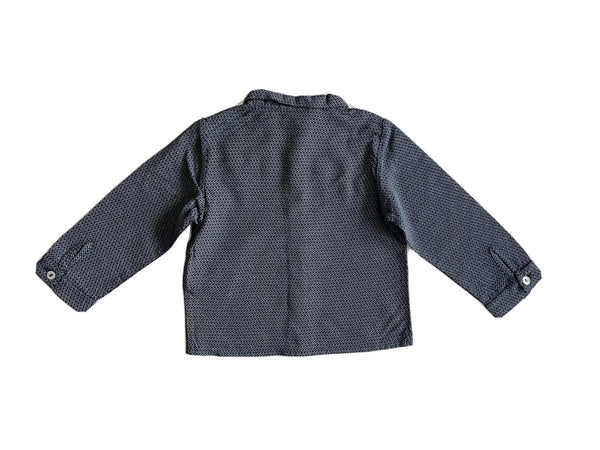 LE PETIT COCO Baby Boy Grey Long Sleeves Shirt