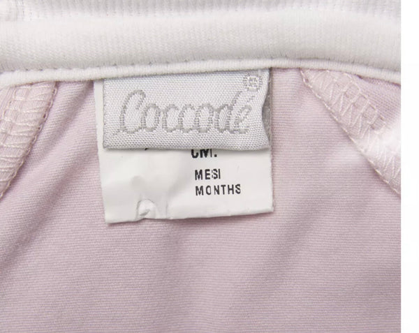 COCCODE' Baby Light Pink Babygrow With Elephant & Mouse Patches